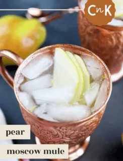 Pear Moscow Mule Pinterest Pin