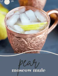 Pear Moscow Mule Pinterest Photo