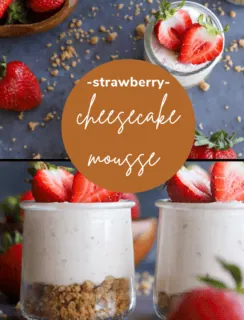 Strawberry Cheesecake Mousse Pinterest Pin