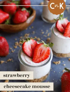 Strawberry Cheesecake Mousse Pinterest Photo