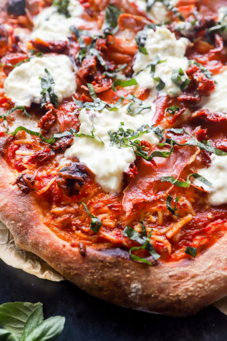 Grilled Burrata Pizza | Cake 'n Knife