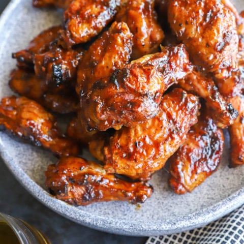 Hot Honey Whiskey Wings | Cake 'n Knife