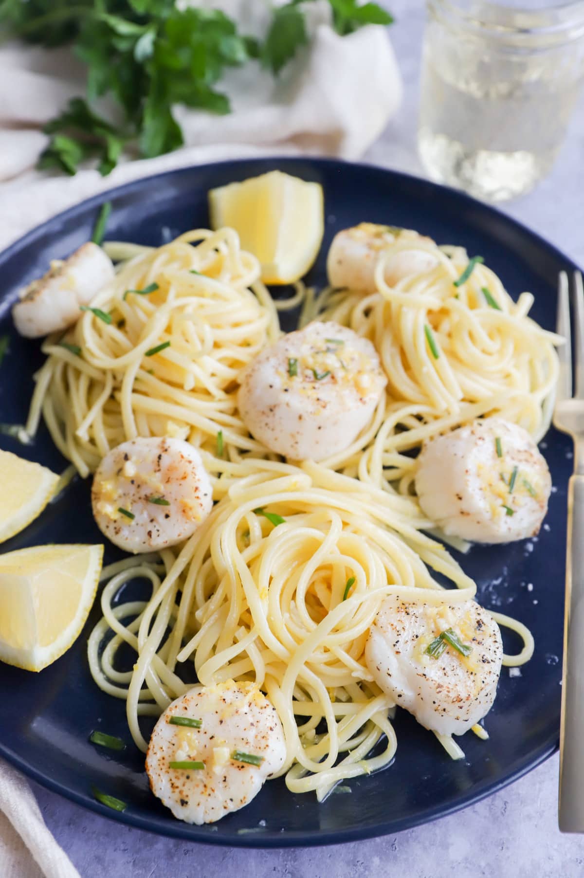 Air Fryer Scallops With Chive Lemon Butter Cake N Knife 5801