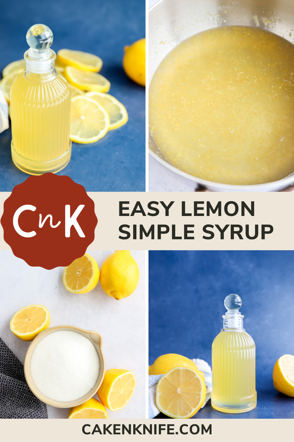 Easy Fresh Lemon Simple Syrup Cake N Knife 