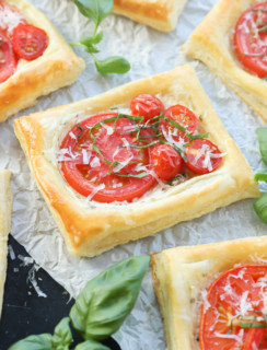 Image of summery appetizer with basil