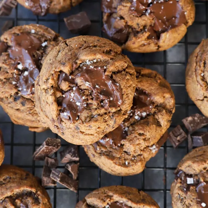 Deep Dish Chocolate Chip Cookie with Caramel and Sea Salt Recipe