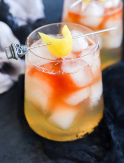 Ginger beer drink with bourbon and st germain