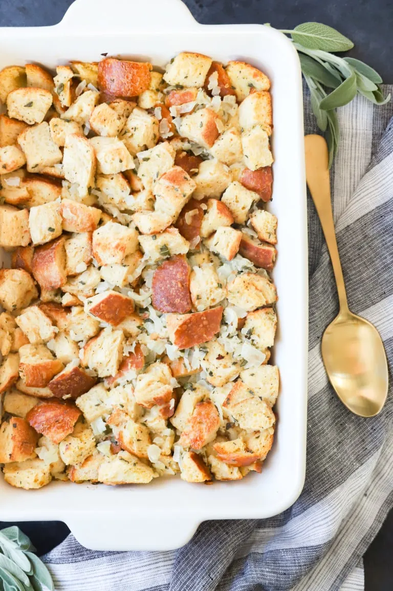 sage and onion stuffing with fresh sage