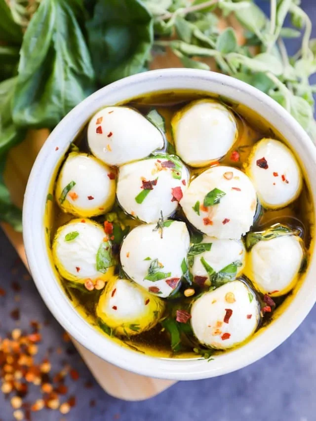 marinated mozzarella balls