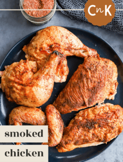 Smoked chicken pinterest image