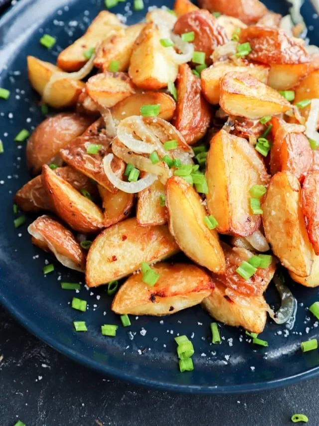 oven fried potatoes and onions