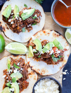 shredded beef tacos pinterest graphic