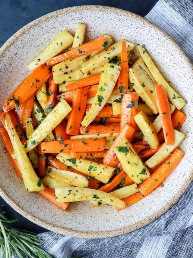 honey roasted carrots and onions