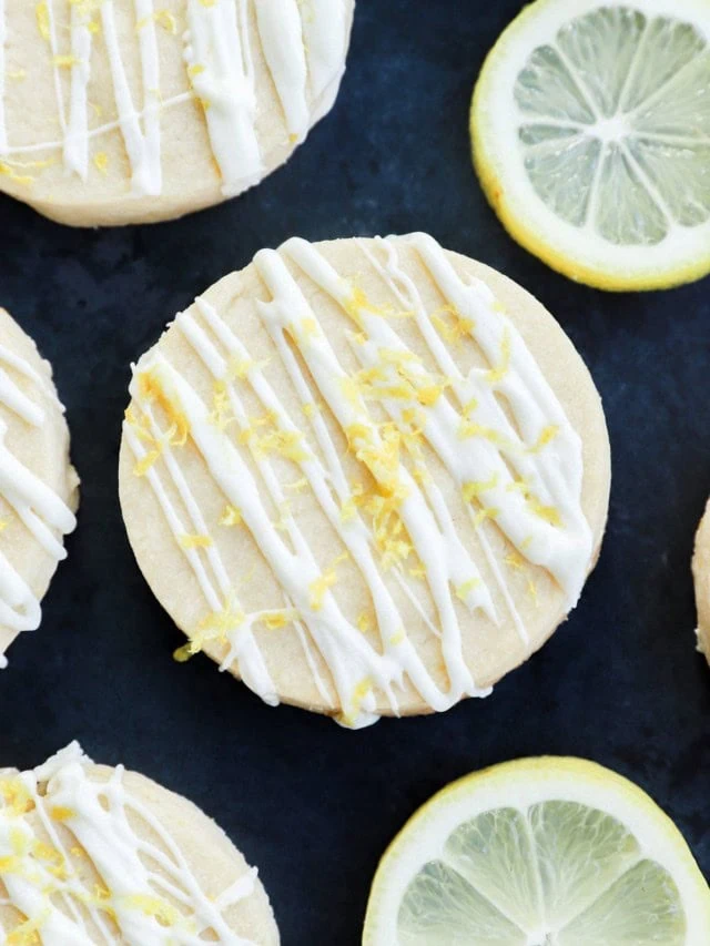 lemon shortbread cookies