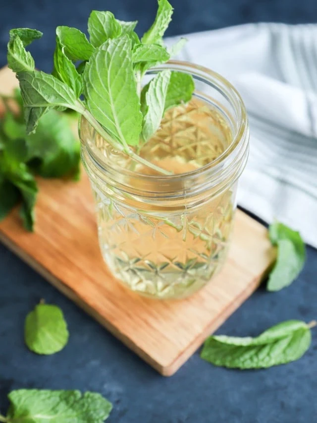 mint simple syrup