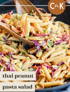 crunchy thai pasta salad pinterest image