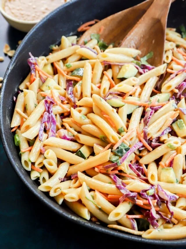 crunchy thai pasta salad