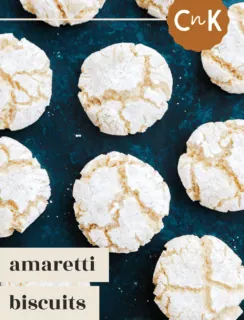 amaretti biscuits pinterest image