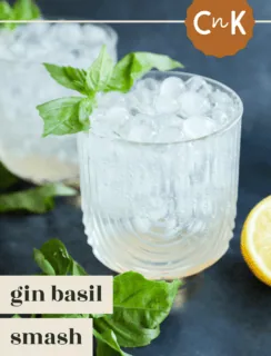 gin basil smash pinterest image