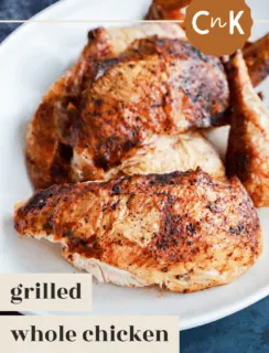 grilled full chicken pinterest image