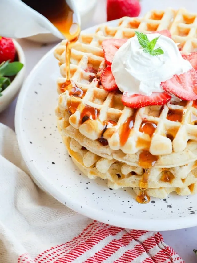 strawberry waffles