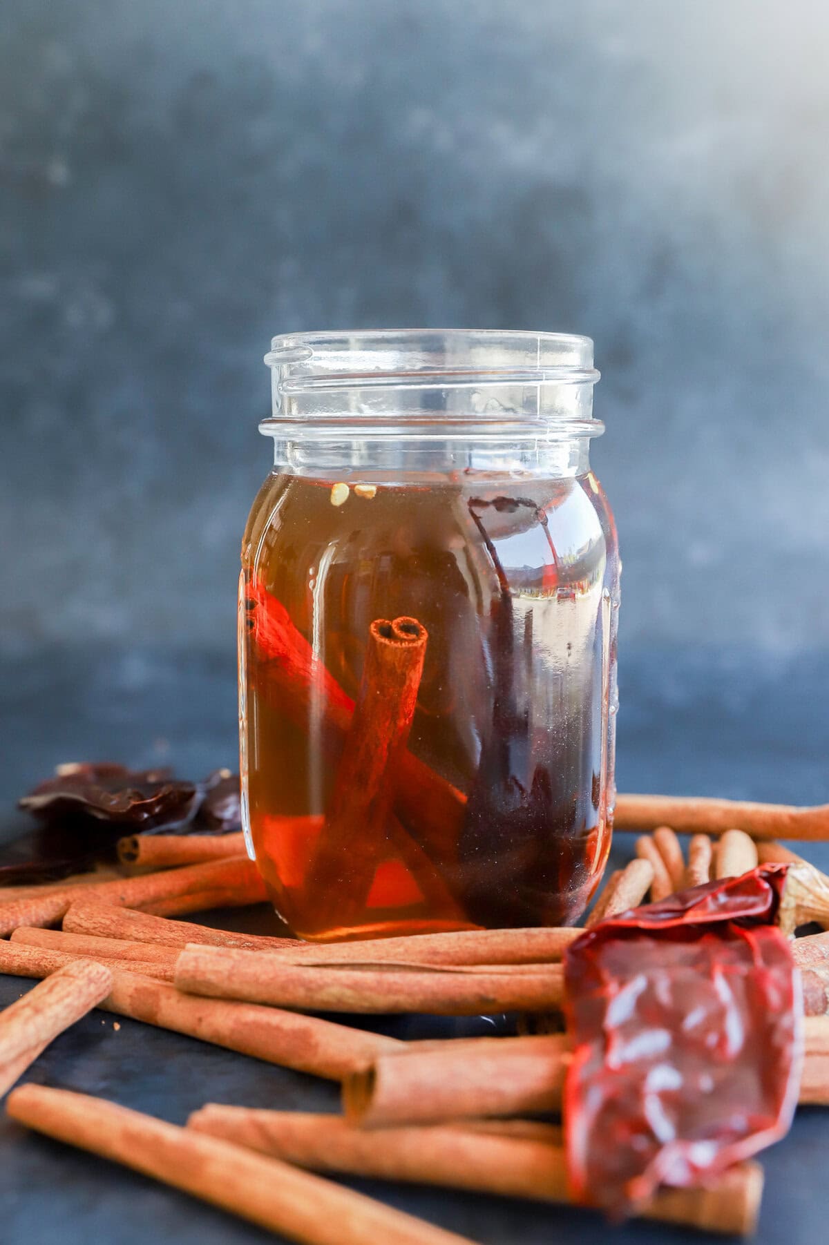 infusing bourbon with warming spices and chile