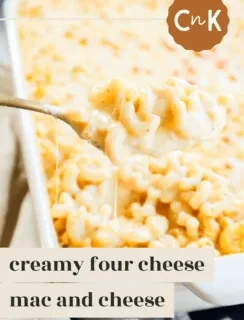 four cheese mac and cheese pinterest image