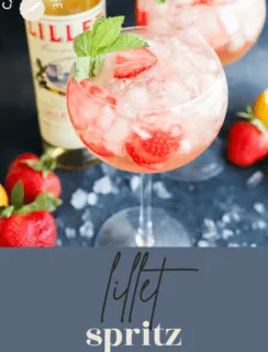 Lillet spritz with fruit variation pinterest image