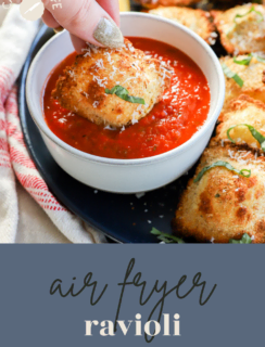 air fryer ravioli pinterest image