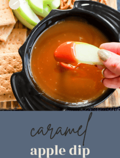 caramel apple dip pinterest image