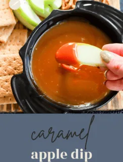 caramel apple dip pinterest image