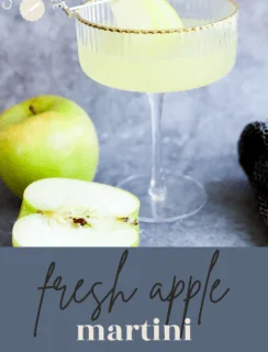 fresh apple martini pinterest image