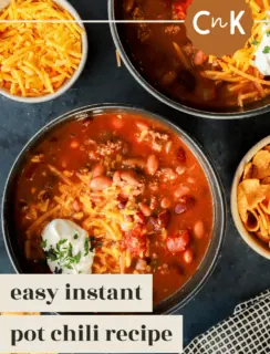 instant pot chili pinterest image