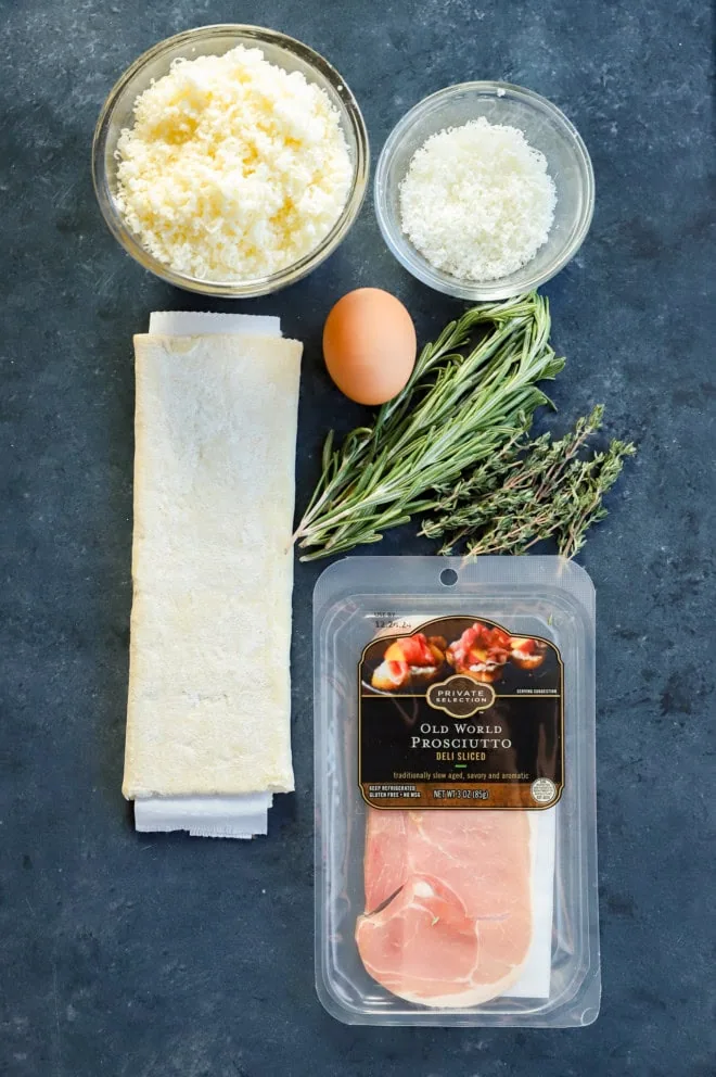 prosciutto cheese twists ingredients