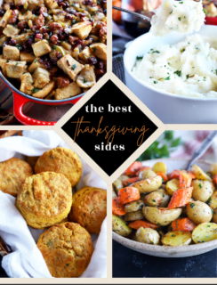 thanksgiving side dishes pinterest graphic