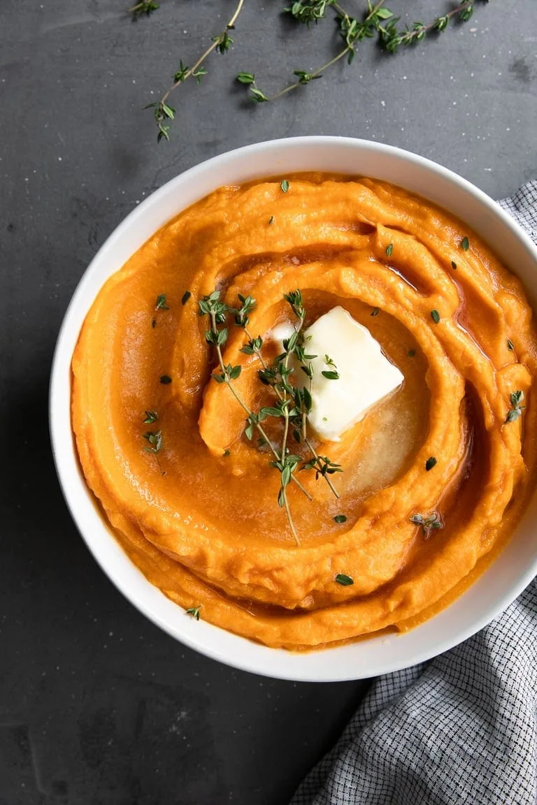 creamy mashed sweet potatoes