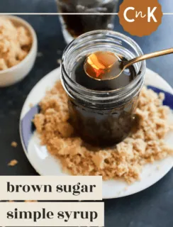 brown sugar simple syrup pinterest image