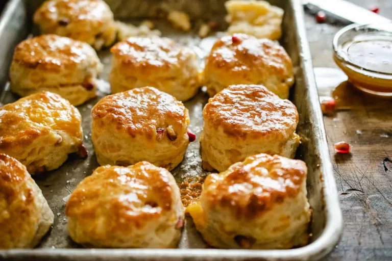 cheddar pomegranate biscuits christmas side dishes