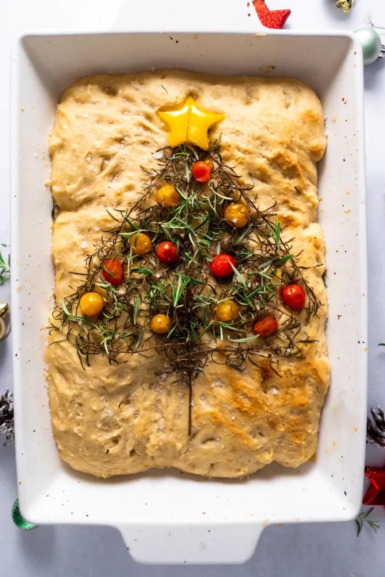 christmas tree focaccia