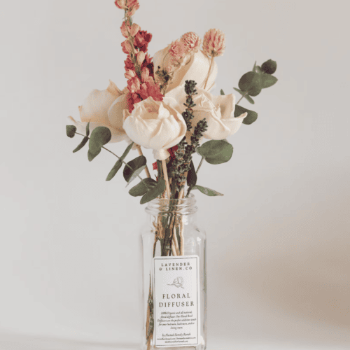 floral reed diffuser