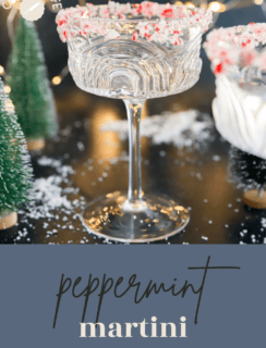 peppermint martini pinterest image