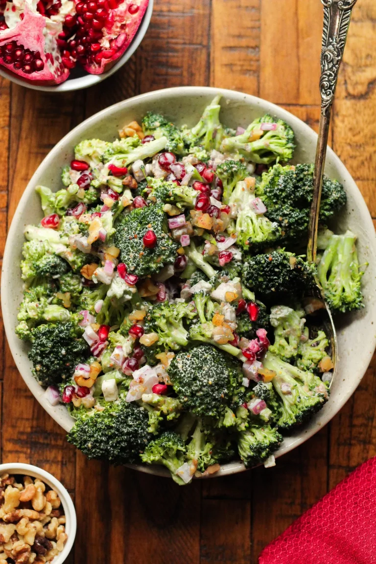 broccoli pomegranate salad christmas side dishes