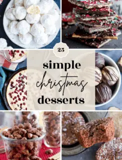 simple christmas desserts pinterest image