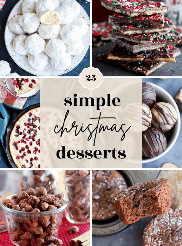 simple christmas desserts pinterest image