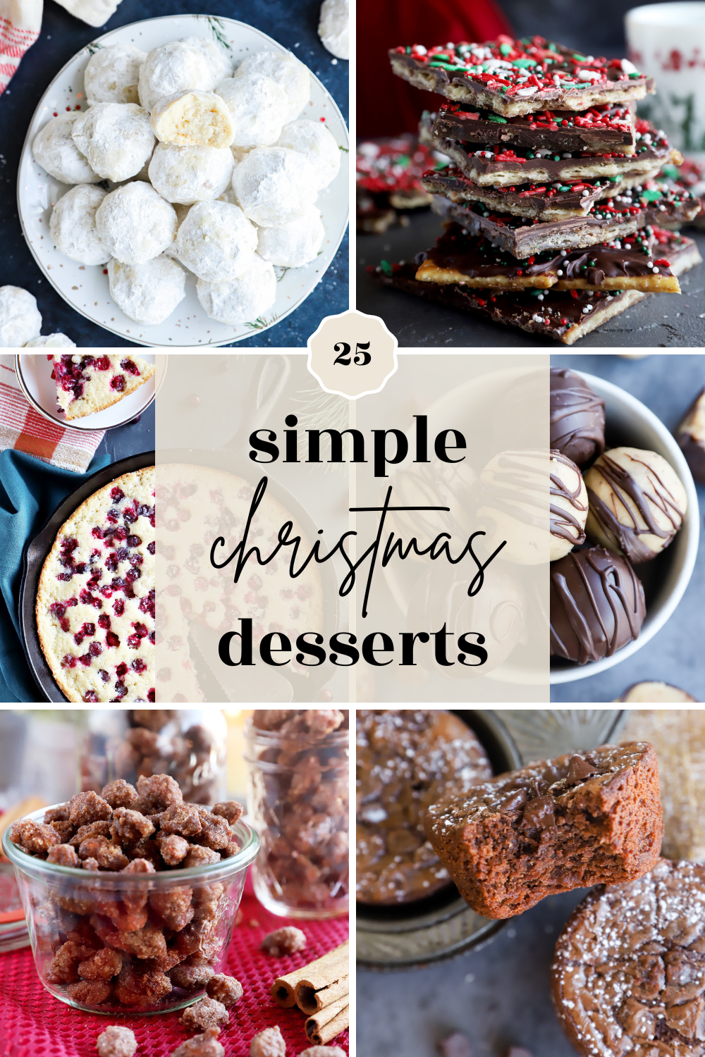 simple christmas desserts pinterest image