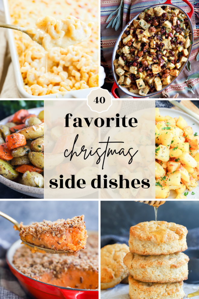 christmas side dishes pinterest image