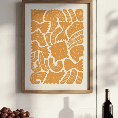 pasta wall art