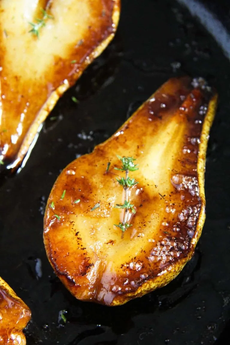 roasted pears with balsamic