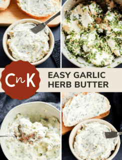 garlic herb butter pinterest image