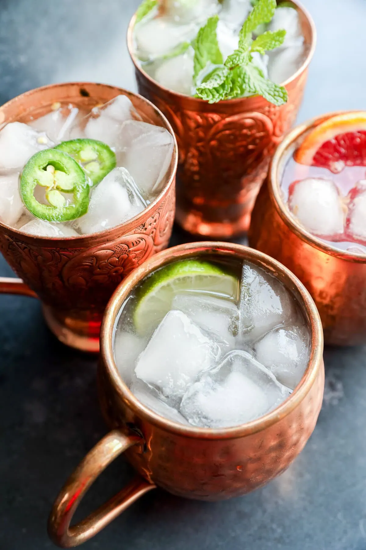 easy ginger beer mocktail in copper mug